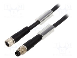 Cable: for sensors/automation; M8; PIN: 6; 3m; 30VDC; 30VAC; 1.5A