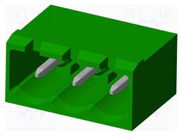 Connector: pluggable terminal block; socket; male; angled 90°