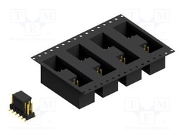 Connector: pin strips; pin header; male; PIN: 12; 2.54mm; SMT; 2x6