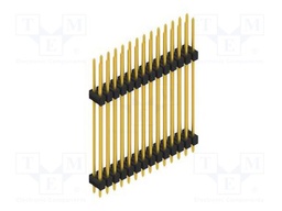 Connector: pin strips; pin header; male; PIN: 28; 2.54mm; THT; 2x14
