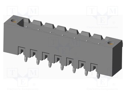 Connector: pluggable terminal block; socket; male; on PCBs