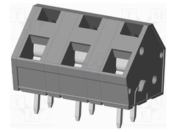 Connector: PCB terminal block; terminal; angled 45°; on PCBs