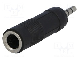 Adapter; Jack 3.5mm plug,Jack 6.35mm socket; stereo