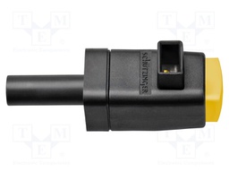 Laboratory clamp; yellow; 300VDC; 16A; Contacts: nickel; -25÷90°C