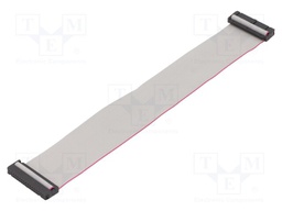Ribbon cable with IDC connectors; 34x28AWG; Cable ph: 1.27mm