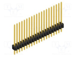 Connector: pin strips; pin header; male; PIN: 20; 1.27mm; THT; 1x20