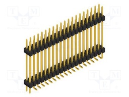 Connector: pin strips; pin header; male; PIN: 40; 2.54mm; SMT; 2x20