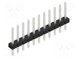Connector: pin strips; pin header; male; PIN: 11; 2mm; THT; 1x11