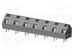 Connector: PCB terminal block; terminal; angled 45°; on PCBs
