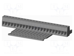 Connector: pluggable terminal block; plug; female; straight; grey