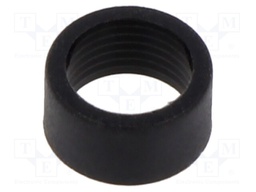LED holder; 3mm; two-piece; black; UL94V-2; L: 4.2mm; Mat: polyamide