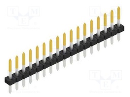 Connector: pin strips; pin header; male; PIN: 17; 2mm; THT; 1x17