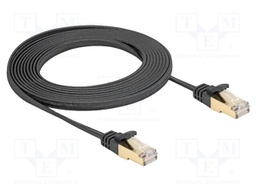 Patch cord; U/FTP; Cat: 6a; RJ45 plug,both sides; 3m; textile