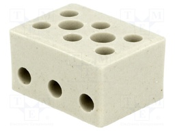 Terminal block; screw terminal; ways: 3; 4mm2; terminals: 6; 450V