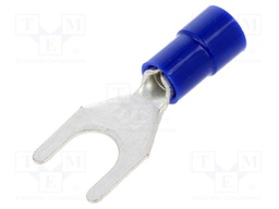 Fork terminal; M6; Ø: 6.3mm; 1.5÷2.5mm2; crimped; for cable; tinned