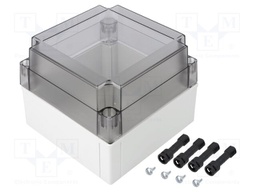 Enclosure: multipurpose; X: 130mm; Y: 130mm; Z: 100mm; MNX; grey; IK08