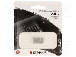 Pendrive; USB 3.2 Gen 1; 64GB; R: 200MB/s; silver; USB A