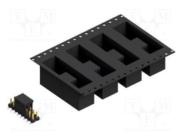 Connector: pin strips; pin header; male; PIN: 16; 2.54mm; SMT; 2x8