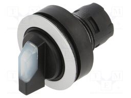 Switch: rotary; 22mm; Stabl.pos: 1; yes; IP65; Pos: 2; Cutout: Ø22.3mm