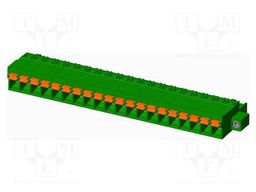 Connector: pluggable terminal block; plug; female; straight; 12A