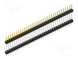 Connector: pin strips; pin header; male; PIN: 33; 2.54mm; THT; 1x33