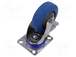 Transport wheel; Ø: 100mm; W: 32mm; H: 128mm; torsional with lock