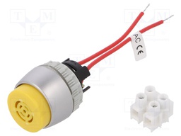 22mm; IP20; Ø22mm; Man.series: ST22; Sound level: 80dB; 230VAC