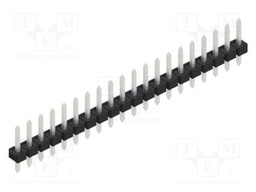 Connector: pin strips; pin header; male; PIN: 20; 2.54mm; THT; 1x20