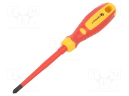 Screwdriver; slim; insulated; PlusMinus cross PH-type; SL/PH2