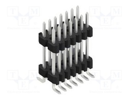 Connector: pin strips; pin header; male; PIN: 14; 1.27mm; SMT; 2x7