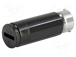 Adapter; cylindrical fuses; 5x20mm; 10A; -40÷85°C; Colour: black
