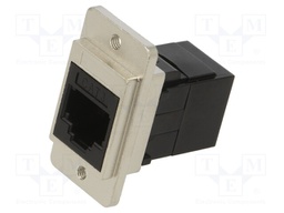 Coupler; DUALSLIM; Cat: 3; Layout: 6p4c; RJ11 socket,both sides