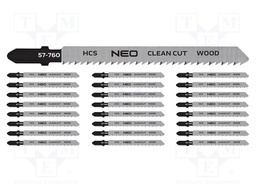 Hacksaw blade-set; wood,plastic,jigsaw; 10teeth/inch; 100mm