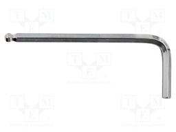 Wrench; hex key,spherical; HEX 2.5mm; Overall len: 92mm