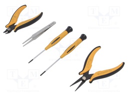 Kit: general purpose; Kit: tweezers,pliers,screwdrivers; bag