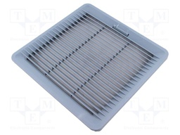 Ventilation grille; Cutout: 177x177mm; IP54; grey; UL94V-0