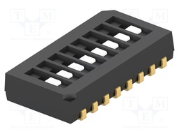 Switch: DIP-SWITCH; Poles number: 8; OFF-ON; 0.025A/24VDC; Pos: 2