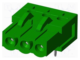 Connector: pluggable terminal block; socket; female; angled 90°