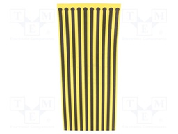 ESD shoe grounder; ESD; 300mm; 100pcs; yellow-black