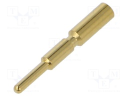 Contact; male; 1.5mm; gold-plated; 1.5÷2.5mm2; crimped; for cable