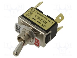 Switch: toggle; Pos: 2; DPST; OFF-ON; 15A/250VAC; Leads: connectors