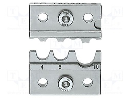 Crimping jaws; tubular connectors