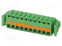PCB connector, nominal cross section: 2.5 mm2, color: green,