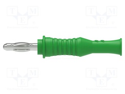 Connector: 4mm banana; plug; 36A; 30VAC; 60VDC; green