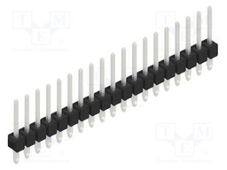 Connector: pin strips; pin header; male; PIN: 19; 2.54mm; THT; 1x19