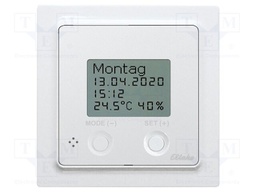 Sensor: higrothermostat; EnOcean; 12÷24VAC; 12÷24VDC; IP20; radio
