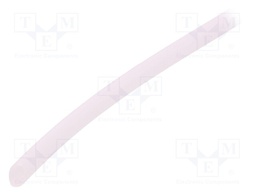 Insulating tube; Mat: silicone; transparent; -50÷200°C; Øint: 3mm