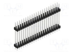 Connector: pin strips; pin header; male; PIN: 42; 2.54mm; THT; 2x21