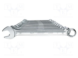 Wrench-set; combination spanner; Chrom-vanadium steel; 11pcs.