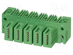 PCB headers, nominal cross section: 35 mm?, color: green, no